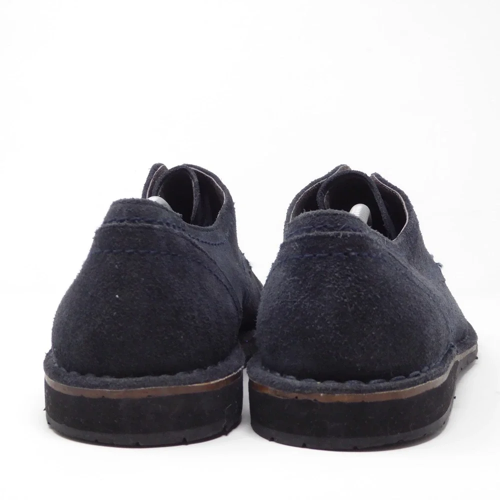 John Varvatos Mens Derby Oxfords Shoes Navy Blue Suede Lace Up 12M